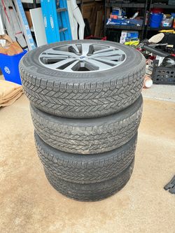 Set of 4 Subaru 18” Wheels & Bridgestone WeatherPeak Tires 225/60R18 ( OBO)