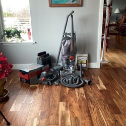 Kirby Vacuum With All Attachments Shown 