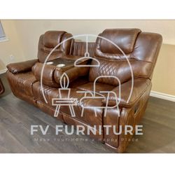 BRAND NEW! LEATHER RECLINING SOFA SETS! SAME DAY DELIVERY AND SETUP! 3 MONTHLY PAYMENTS! 