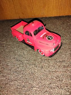 1948 Ford F 100 Pickup Truck Fire Dept Harley Davidson Edition Diecast Collectable 1:24 Scale Great Condition 