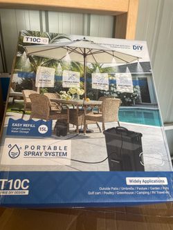 Brand New T10C Portable Misting Cooling System, 15L Water Tank DIY Outdoor Mist Sprayer