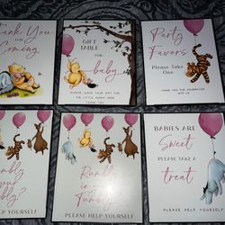 Winnie Baby Shower Decor