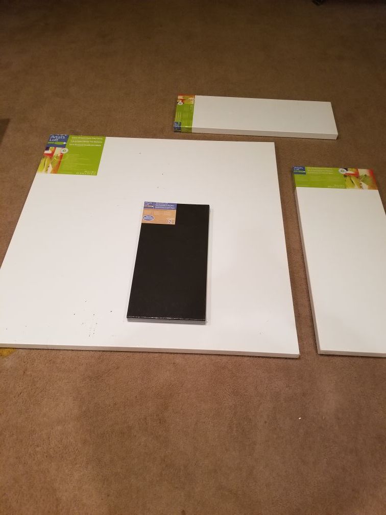 Gallery wrapped Blank Art canvasses 2 48x48