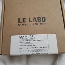 Lelabo Santal 33 Open Box