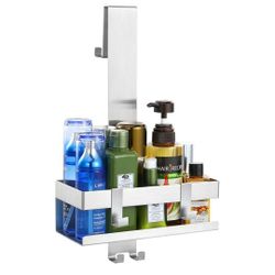 6180: Over The Door Shower Caddy, 304 Stainless Steel Hanging Shower Caddy Rustproof Shower Shelves,No Drilling Hanging Shower Organizer for Bathroom 