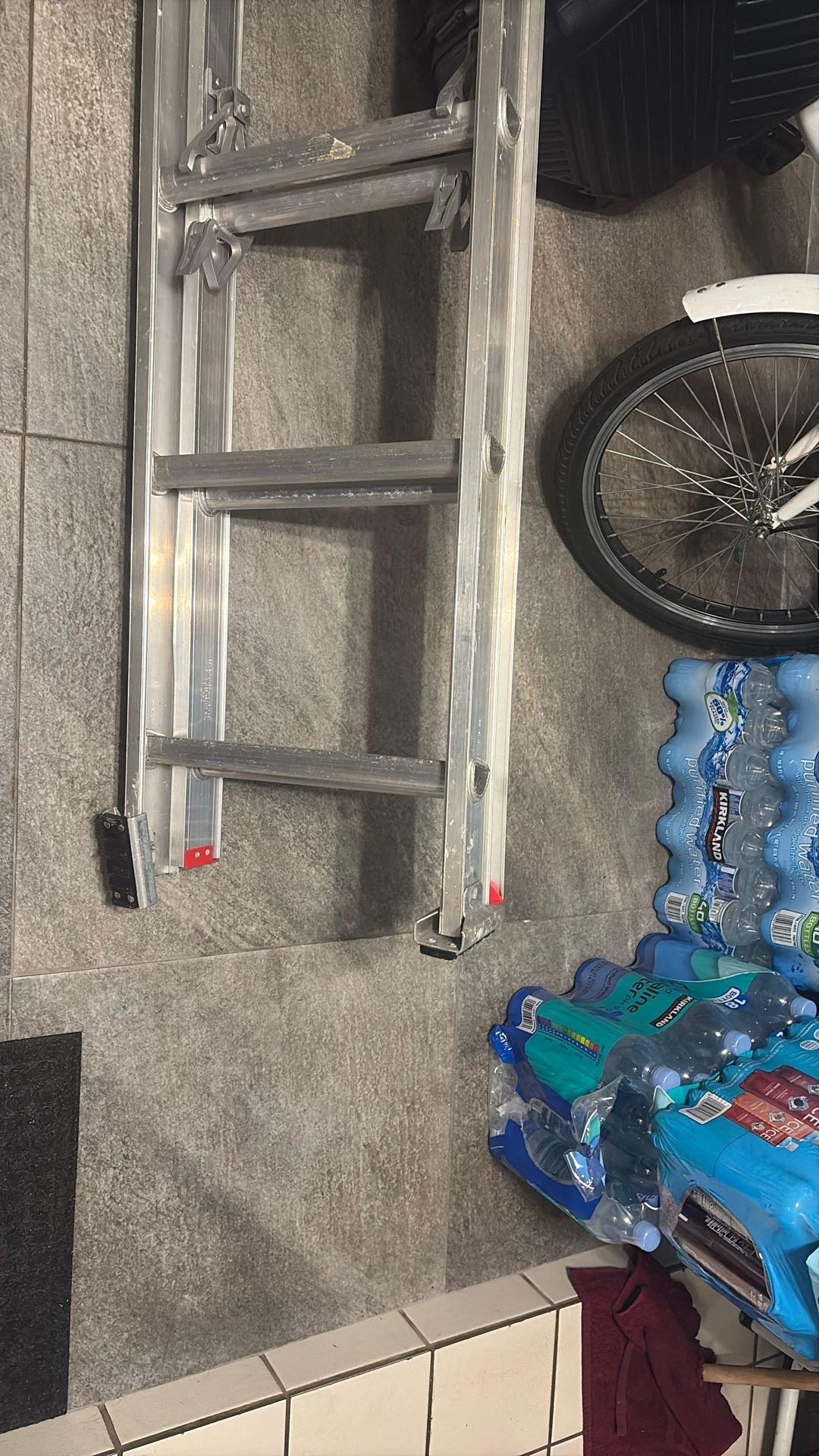 Werner stainless steel ladder
