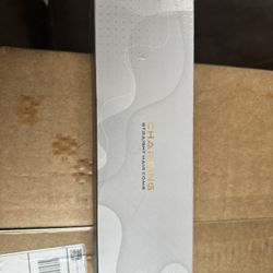 CHARGING Straight Hair Comb White Silver with Pouch