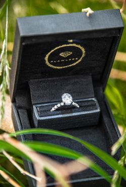 Flawless Moissanite Ring and Band