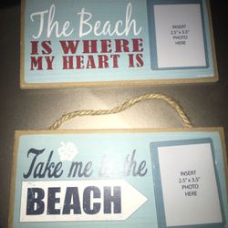 Wood beach signs only eight dollars each firm