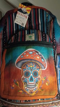 Handmade in nepal hemp backpack beautiful design