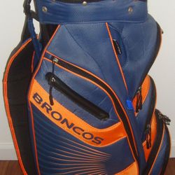 NFL Golf Carry Stand Bag Denver Broncos 14 Top Divider