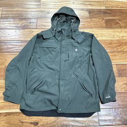 Carhartt Waterproof Hood Coat Jacket Large