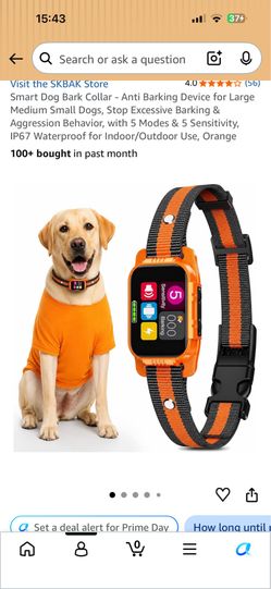 Dog bark collar.