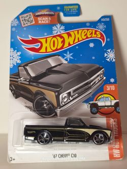 2016 Hot Wheels Black '67 Chevy C10 143/250  Target Snowflake Card