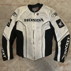 Joe Rocket Vintage Honda Motorcycle Jacket Women Sz S Full Zip Up w/ Mesh Liner
