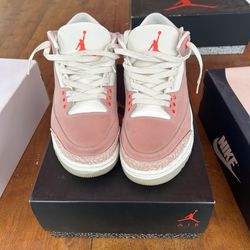 Jordan 3 Rust Pink Size 10.5/9W 