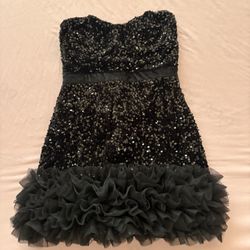 Pretty Little Thing Black Sequin Dress