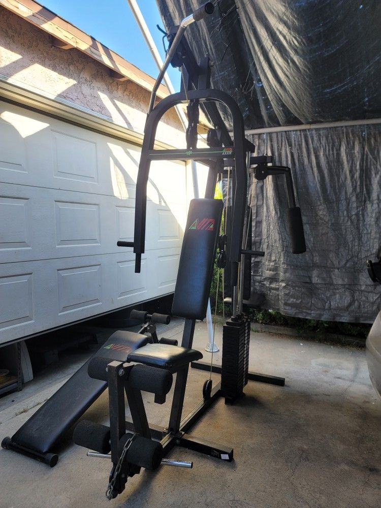 Workouts, Fitness, Exercise, 200 Lb Weight Home Gym.