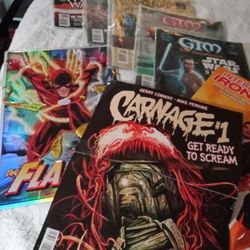 5 GTM GAME TRADE MAGA VTG 2 COLLECTIBLE POSTERS AND THE AVENGERS METAL PLAQUE