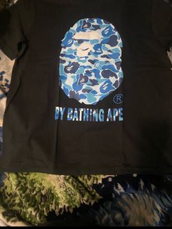 Blue camo bape shirt