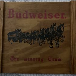 Antique Budweiser Crate Lid