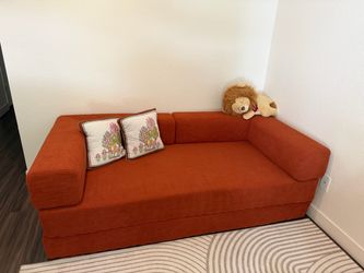 Orange Corduroy Sofa Bed Daybed