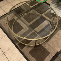 Glass Top Coffee Table 