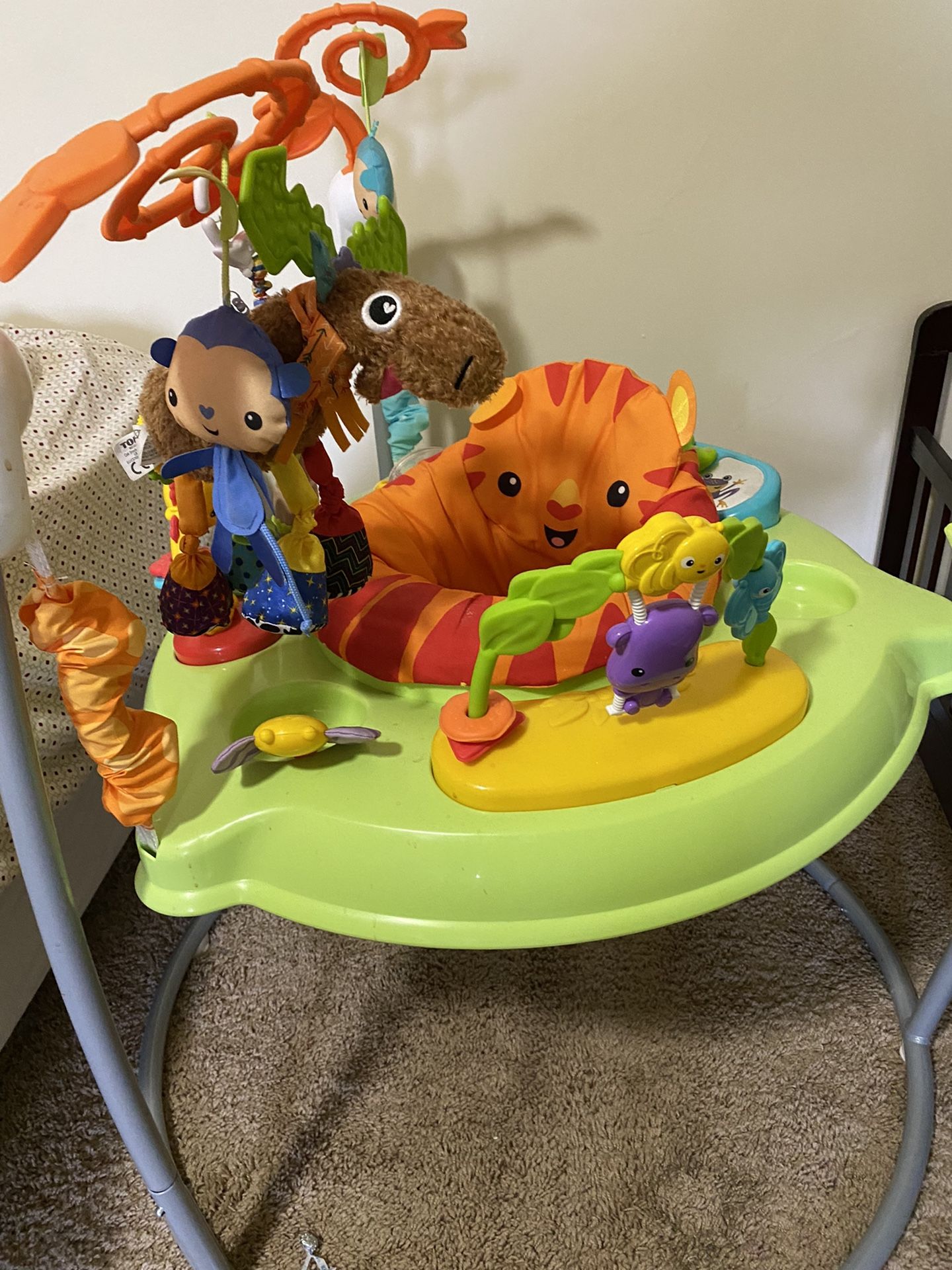 Fisher-Price Tiger Time Jumperoo With Music, Lights, -and Sounds