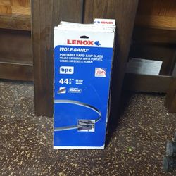 Lenox Portable Band Saw Blade 5 Pieces 4 Boxes $ 22.00 Each 5 Piece Box