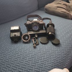 Minolta XG-M Camera And Accessories