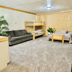 Wooden Bunk bed With mattress 