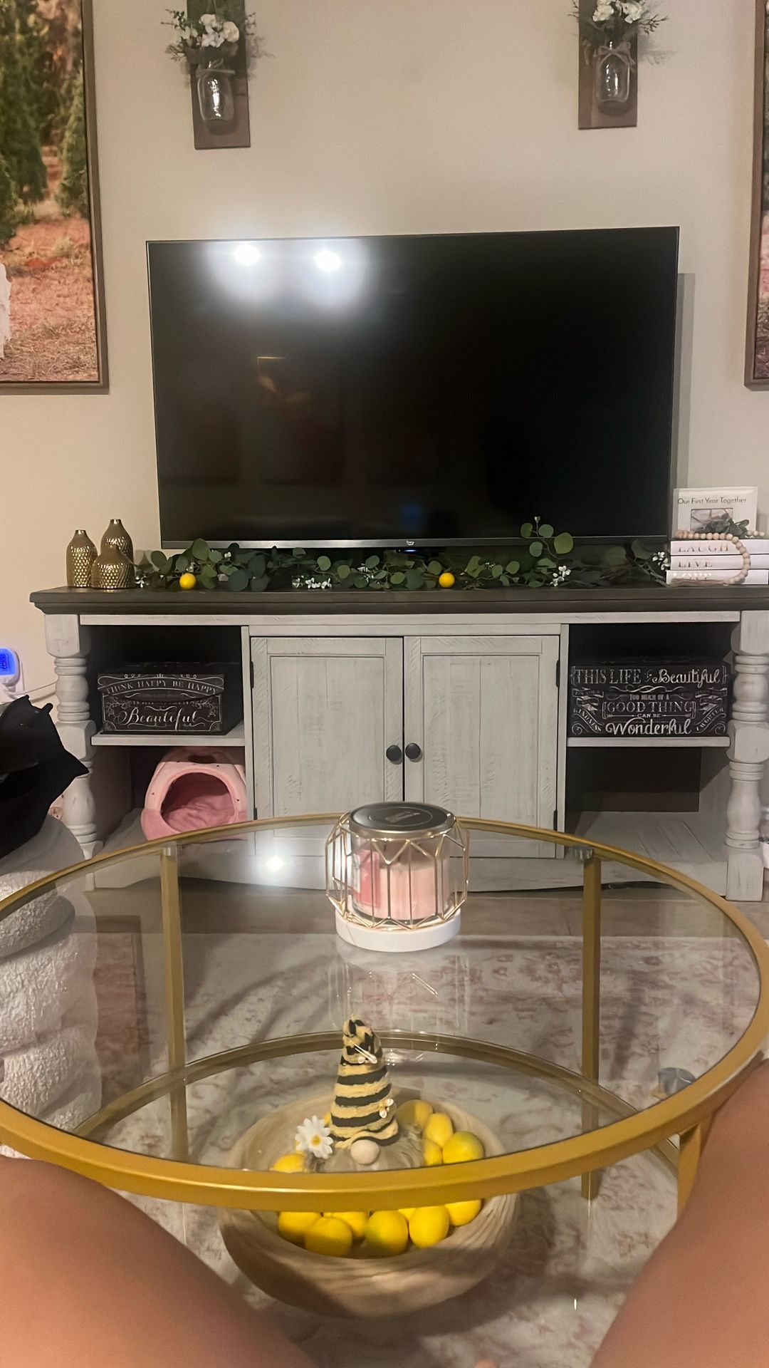 Signature Design by Ashley Havalance Farmhouse TV Stand