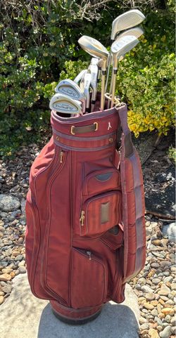 Women’s Wilson “Hope” ProStaff golf set (Driver+3w+5w+7w+4hybrid+5i-pw+sw+putter+bag)