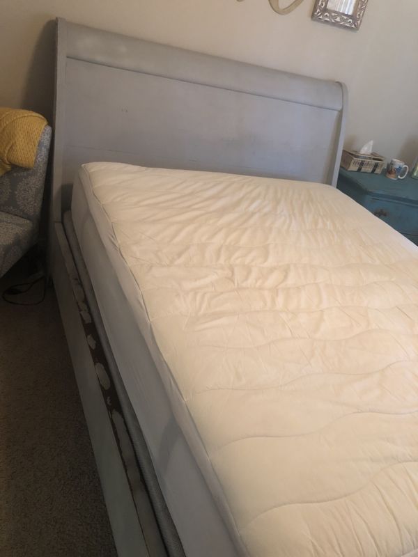 Queen Bed Frame Hand Painted W Country Grey Chalk Paint For Queen Bed Frame Hand Painted W Country Grey Chalk Paint For