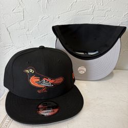 MLB New Era Baltimore Orioles Black 9fifty SnapBack Hats 