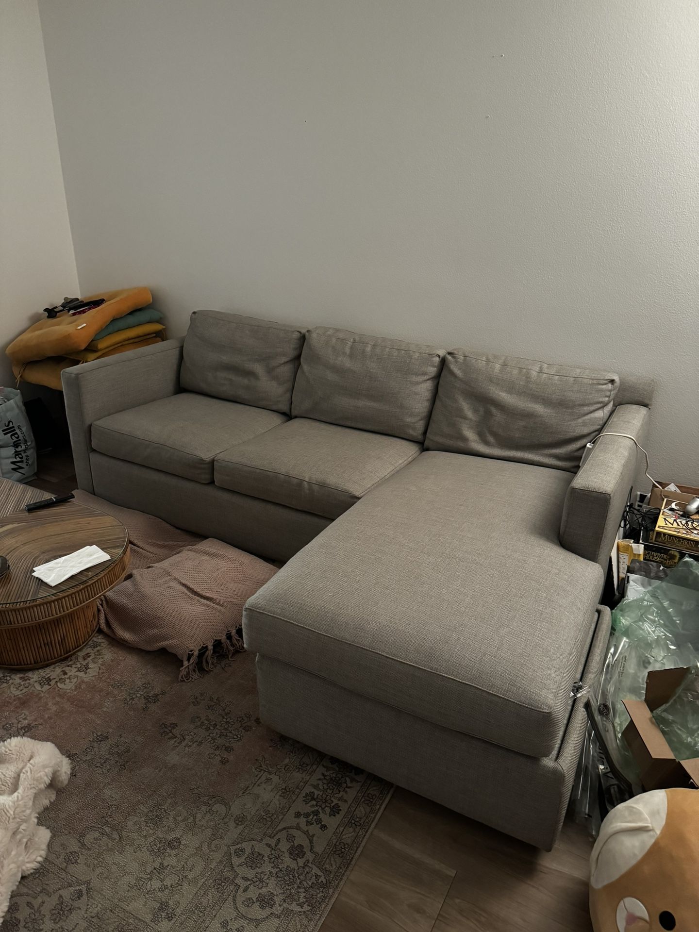 CB2 Barrett Sectional With Storage