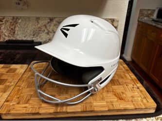 Easton Alpha Full Face Batting Helmet Face Guard White/Gray Baseball Size L/XL