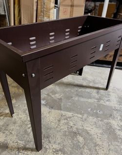 rugged rectangular steel planter ideal