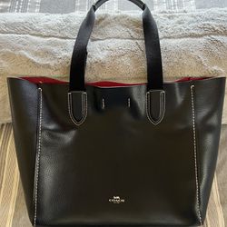 Coach Leather Tote Bag 