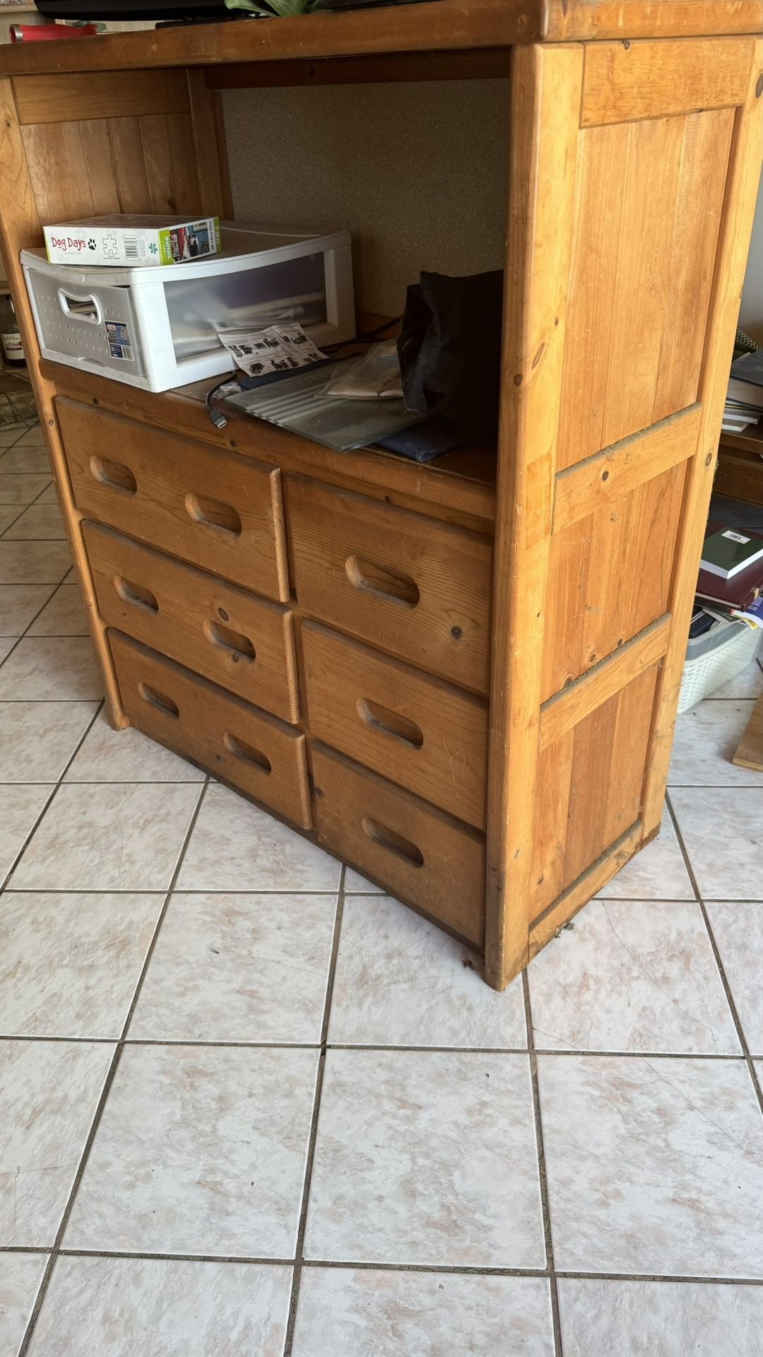 Wood Furniture Tv Electronic Organizer