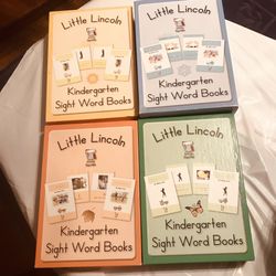 Sale 15% Off  Little Lincoln Kindergarten Sight Word Books (For The 4 Seasons) All Opened Not All Contents Used 
