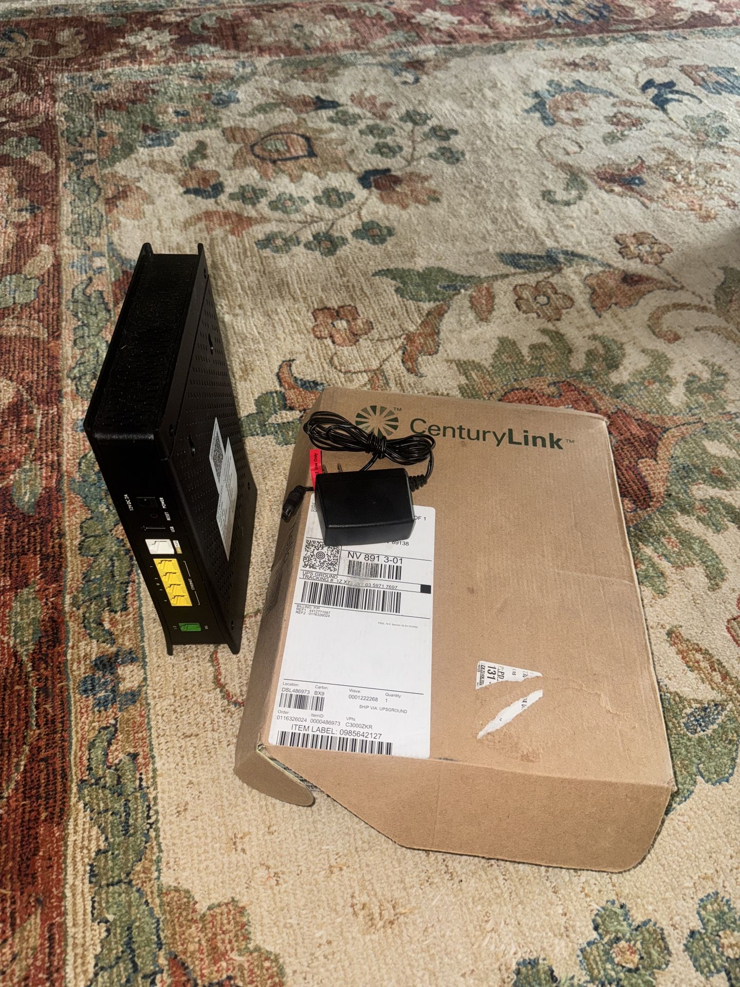 Preowned Working C3000z Century Link Modem With Box 