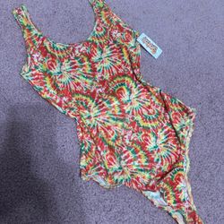 New small mesh sheer Tye dye rave festival top outfit bodysuit boho hippie shirt