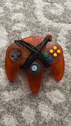 Nintendo 64 fire orange controller