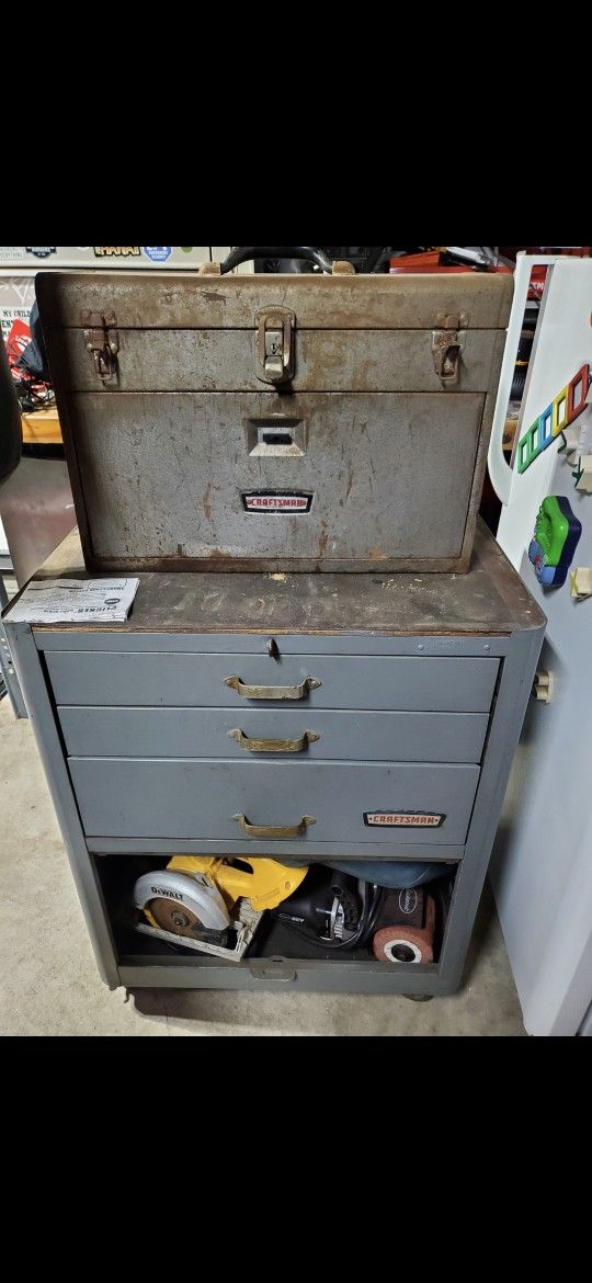 Vintage Crafstman Tool Boxes , Chevrolet 6 Lug Rims, Go Cart, Dune Buggie, Chrome BmX Bike, 6 Lug Obs Rims , And Hood