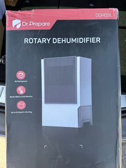 Brand New Dr.Prepare Rotary Dehumidifier New Quiet Compact Moisture Absorber for Home Room