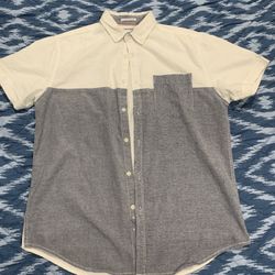 White Short Sleeve Button Up