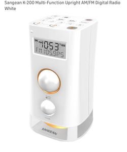 Sangean K-200 Multi-Function Upright AM/FM Digital Radio White