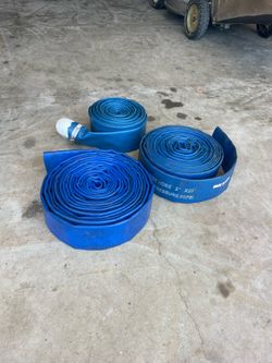 Three discharge hoses