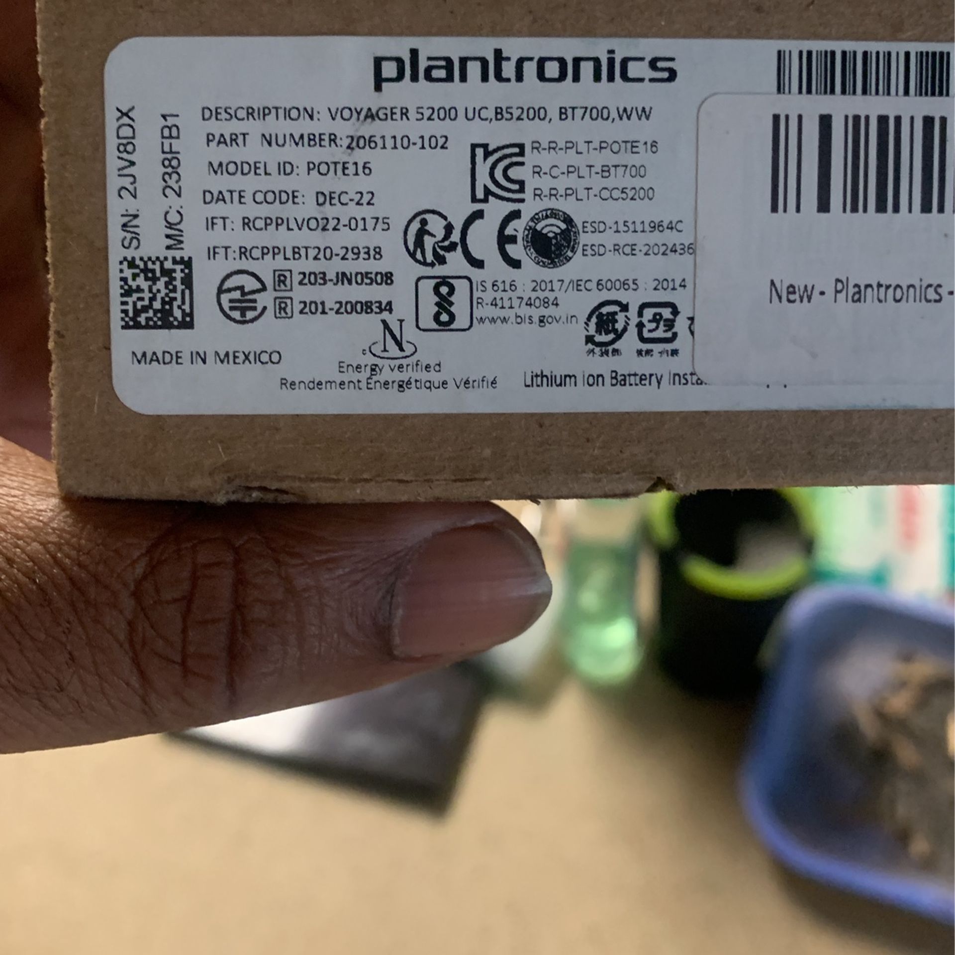 Plantronics Voyager Wireless Bluetooth Headset